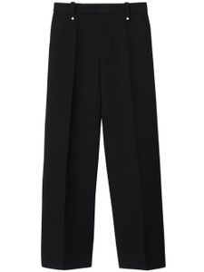 Burberry pantalon de tailleur à coupe droite - Noir