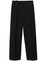 Burberry pantalon de tailleur à coupe droite - Noir