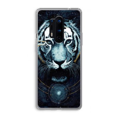 Darkness Tiger: OnePlus 8 Pro Transparant Hoesje