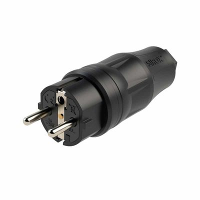 Vol rubber stekker zwart XL ook voor penaarde geschikt Belgie