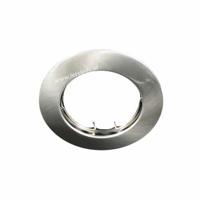 LED lamp armatuur NIKKEL geborsteld rond