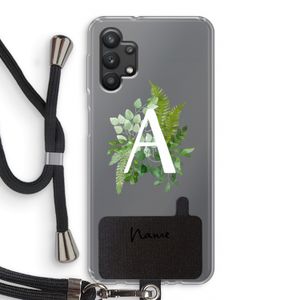 Green Brush: Samsung Galaxy A32 5G Transparant Hoesje met koord