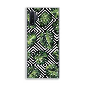 Geometrische jungle: Samsung Galaxy Note 10 Plus Transparant Hoesje