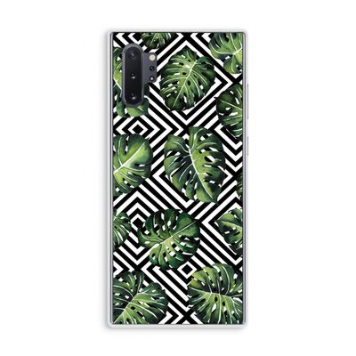 Geometrische jungle: Samsung Galaxy Note 10 Plus Transparant Hoesje