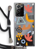 Abstract: Samsung Galaxy Note 20 Ultra / Note 20 Ultra 5G Transparant Hoesje met koord