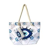 Ovaal Bescherming Evil Eye Strandtas & Etui Set