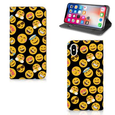 Apple iPhone Xs Max | Hoesje met Magneet | Emoji