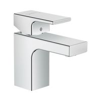 Wastafelmengkraan HansGrohe Vernis Shape Eengreeps 70 Zinc Met Trekwaste Chroom - thumbnail