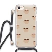 Morning coffee: iPhone 7 Transparant Hoesje met koord