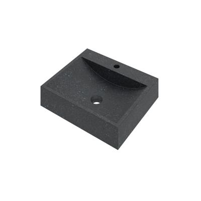 Proline Top 6 Opbouw waskom rechthoek incl. kranenbank hardsteen 50x42x11.5cm Blue stone 0300250