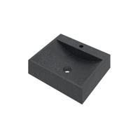 Proline Top 6 Opbouw waskom rechthoek incl. kranenbank hardsteen 50x42x11.5cm Blue stone 0300250