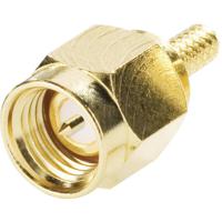 Amphenol SMA1111A2-3GT50G-5-50 SMA1111A2-3GT50G-5-50 SMA-connector Stekker, recht 50 Ω 1 stuk(s)