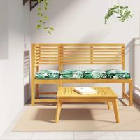 Palletkussen voor zitting 4 pcs Bladpatroon 40 x 40 x 8 cm