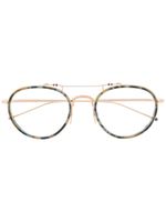 Thom Browne Eyewear lunettes de vue à monture ronde - Bleu