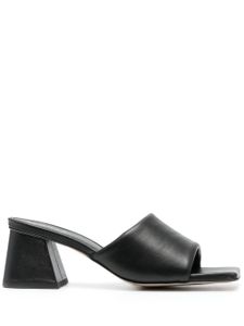 ALOHAS mules Brushed à bout ouvert - Noir