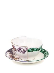 Seletti tasse de thé et soucoupe Hybrid Isidora - Blanc