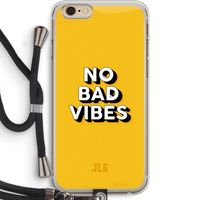 No Bad Vibes: iPhone 6 PLUS / 6S PLUS Transparant Hoesje met koord