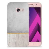 Samsung Galaxy A3 2017 | Bumper Hoesje | Wood Concrete