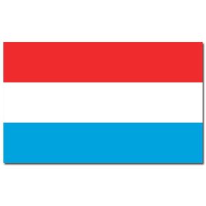 Gevelvlag/vlaggenmast vlag Luxemburg 90 x 150 cm   -