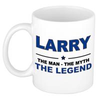 Larry cadeau mok - man myth legend - naam koffiemok - 300 ml - collega - vaderdag