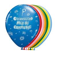 Folat Feest ballonnen - communie thema - 32x stuks - feestversiering