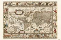 Poster Ancient World Map 91,5x61cm