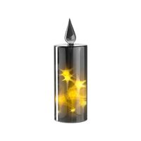 Leonardo Autentico Kaarslamp met ledverlichting 27 cm zilver