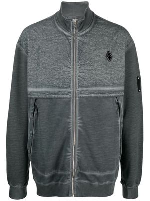 A-COLD-WALL* sweat en coton à fermeture zippée - Gris