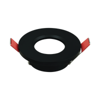 Inbouw armatuur zwart 50mm IP65 geschikt voor 50mmm LED lamp voor binnen en buiten