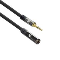 ACT AC3617 High Quality Audio Verlengkabel | 3,5 mm Stereo | Jack male - female | 5 meter - thumbnail