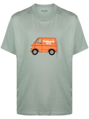Carhartt WIP t-shirt Mistery Machine en coton - Vert