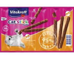 Vitakraft Catstick Classic kalkoen & lam kattensnoep 5 x 6 sticks