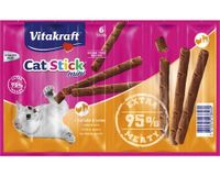 Vitakraft Catstick Classic kalkoen & lam kattensnoep 5 x 6 sticks - thumbnail
