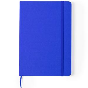 Luxe schrift/notitieboekje harde kaft A5 formaat - blauw - 80x blanco paginas - opschrijfboekjes