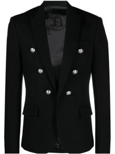 Balmain blazer à boutons embossés - Noir