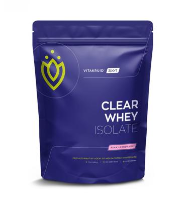 Clear whey isolate pink lemonade
