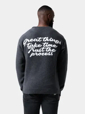 XPLCT Trust Sweater Heren Grijs - Maat L - Kleur: Grijs | Soccerfanshop