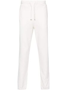 Boggi Milano pantalon de jogging fuselé à logo brodé - Blanc