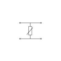 WAGO 280-504/281-584 Aderklem 10 mm Spanveer Toewijzing: L Grijs 50 stuk(s)