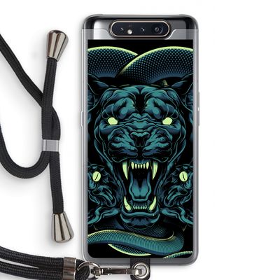 Cougar and Vipers: Samsung Galaxy A80 Transparant Hoesje met koord