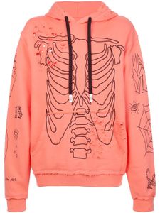 Haculla sweat à capuche à effet usé - Orange