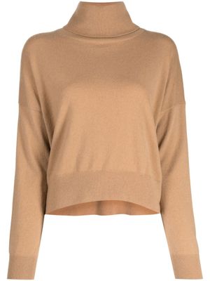 N.Peal pull à col roulé Relaxed - Marron