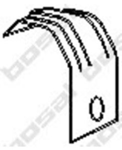 Houder, uitlaatsysteem 251158