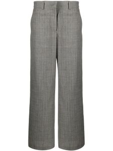 MSGM pantalon en laine à coupe ample - Gris