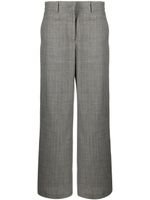 MSGM pantalon en laine à coupe ample - Gris