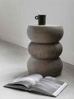 MUST Living Bijzettafel 'Slice', Ø35cm, kleur Olive