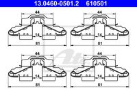 Accessoireset, schijfremblok ATE, u.a. für Suzuki