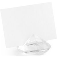 10x Kaarthouders standaards transparante diamanten 4 cm 10x Kaarthouders standaards transparante diamanten 4 cm