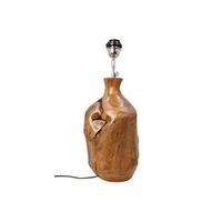 HSM Collection tafellamp Bottle - bruin - Ø20-22x49 cm - Leen Bakker