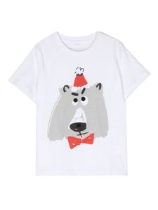 Stella McCartney Kids t-shirt en coton à imprimé graphique - Blanc